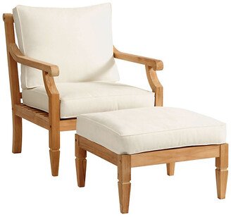 Madison Lounge Chair & Ottoman with 1 Chair Cushion Set and 1 Ottoman Cushion