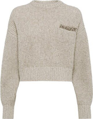 Wool and cashmere sweater-AW