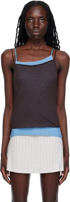 Brown & Blue Drakis Camisole