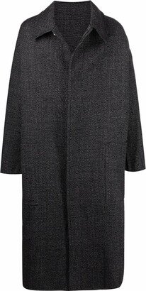 Boxy Single-Breasted Overcoat