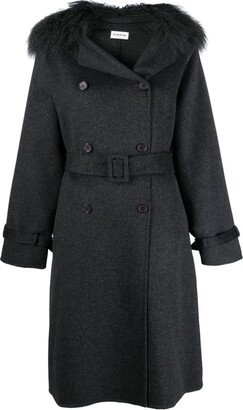 Double-Breasted Wool Trench Coat