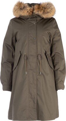 Drawstring Detailed Hooded Parka-AA