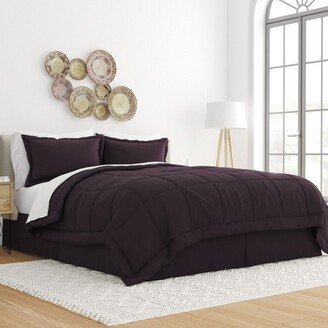 Essential Bed In A Bag Comforter Bedding Set- Becky Cameron (8 Piece Set), California King , Purple