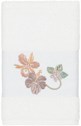 White Caroline Embellished Hand Towel