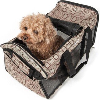 Airline Approved 'Flightmax' Collapsible Pet Carrier Brown-M