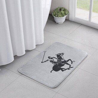 Memory Foam Bath Rug Light Gray - Beveryly Hills Polo Club