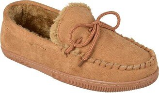 Moccasin Slipper (Hickory Faux Suede) Men's Shoes