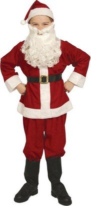 Halco Boys' Economy Santa Suit Costume - Size 4-6 - Red