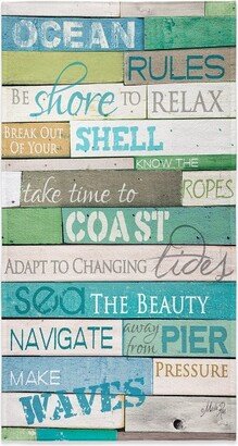 Ocean Rules Beach Towel - Multicolored