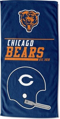 30x60 NFL Chicago Bears 40 Yard Dash Legacy Printed Beach Towel