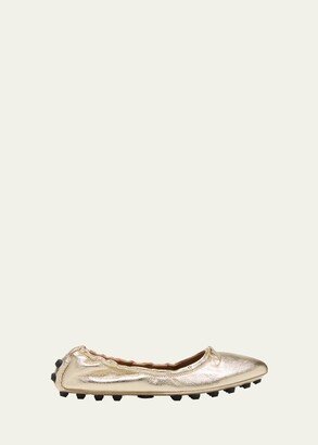 Gommini Metallic Ballerina Flats