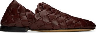 Burgundy Intrecciatio Slippers