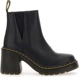 Flared Heel Chelsea Boots