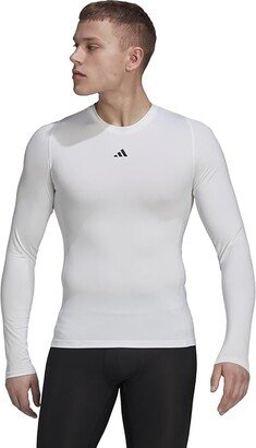 Techfit Training Long Sleeve T-Shirt (White) Men's Clothing