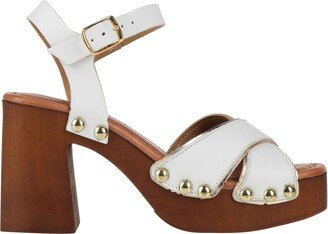 SANDRO ROSI Mules & Clogs White