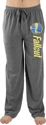 Mens Grey Fallout Logo Video Game Sleep Wear Sleep Pajama Pants-M