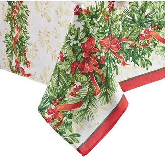 Holly Traditions Holiday Tablecloth - - Red/Green