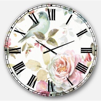 Designart Traditional Oversized Metal Wall Clock - 36 x 36