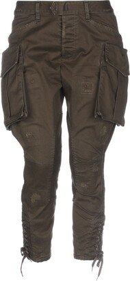 Cropped Pants Military Green