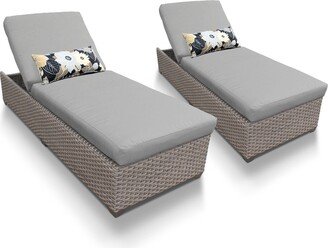 Florence Chaise Set of 2 Outdoor Wicker Patio Furniture