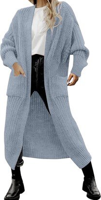 HUMORAND Women's Cardigans Long Sleeve Pockets Oversized Open Front 2023 Knit Chunky Slouchy Fashion Sweaters