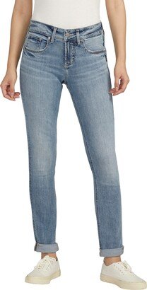 Girlfriend Mid Rise Slim Jeans