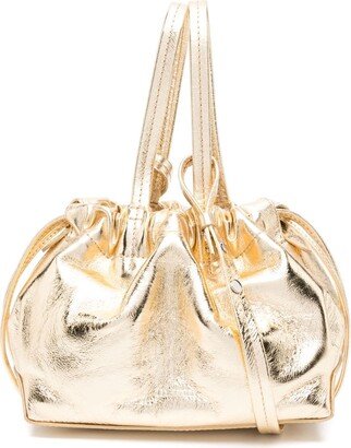 Malmo metallic bucket bag