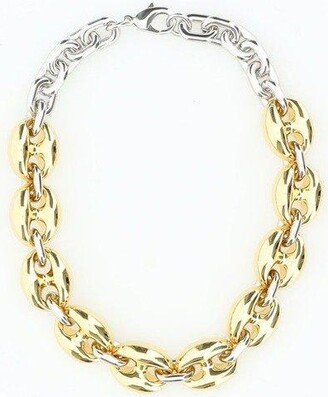 Two-toned Chain-linked Necklace-AA