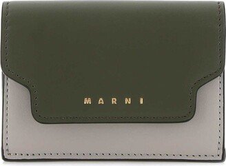 Logo Print Colour-Block Wallet