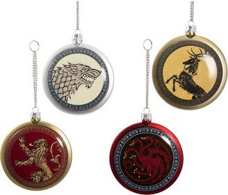 Kurt Adler 80mm Game of Thrones Disc Ornament Set of 4