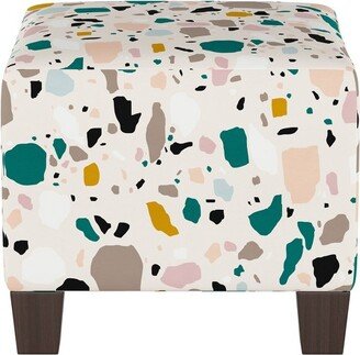 Annie Square Ottoman in Patterns