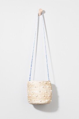 Victoria Pearl Straw Bucket Handbag
