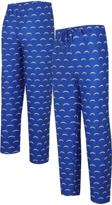 Men's Concepts Sport Royal Los Angeles Chargers Gauge Allover Print Knit Pants