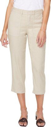 Petite Linen-Blend Utility Pant