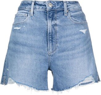 Dani distressed-effect denim shorts