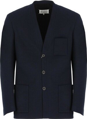 Single-Breasted Tailored Blazer-AO