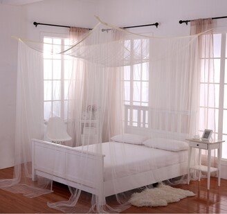 Palace 4-Post Sheer Panel Bed Canopy