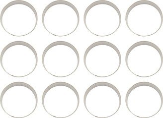 1 Dozen 5'' Circles Round Cookie Cutters 12 Metal Biscuit