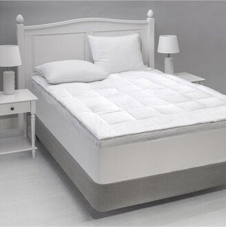 Luxury 2-Layer Down Top Featherbed With Skirt