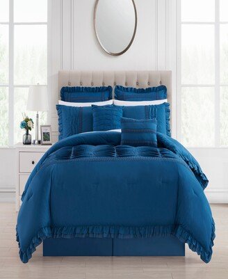 Yvette 8 Piece Queen Comforter Set