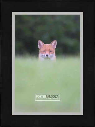 PosterPalooza 10x20 Contemporary Silver Complete Wood Picture Frame with UV Acrylic, Foam Board Backing, & Hardware