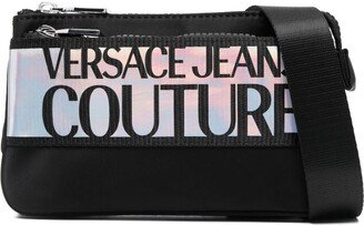 Iridescent Logo-Print Belt Bag