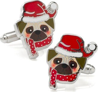 Men's Santa Pug Cufflinks