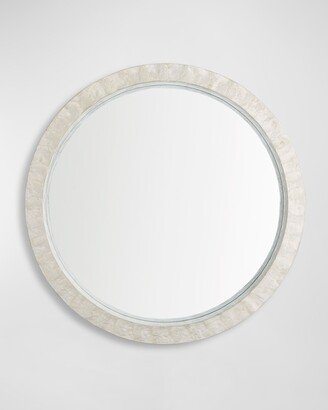 24 Round Capiz Mirror Designed By J. Kent Martin