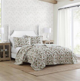 Bramble Floral Reversible Quilt Set