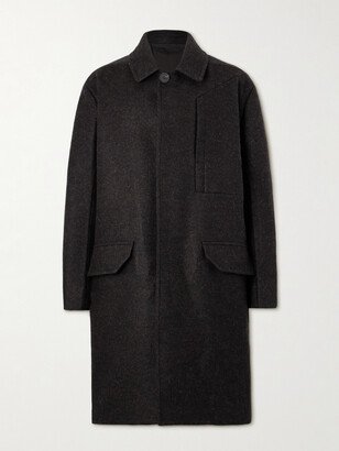 Jumbo Mélange Wool-Felt Coat