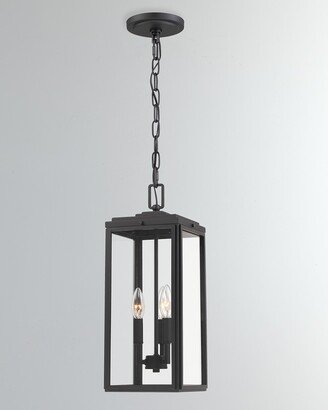 Byron 3-Light Matte Black Outdoor Pendant