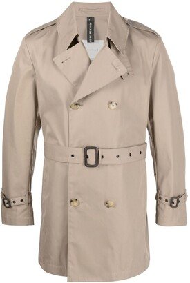 ST JOHN gabardine short trench coat