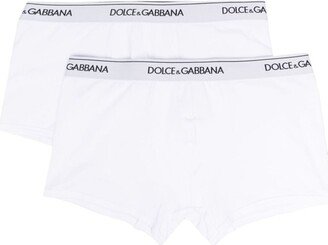 Logo-Waist Cotton Boxer Briefs (Set Of Two)