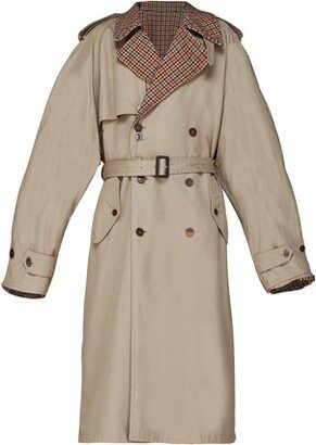 Men's reversible trench coat